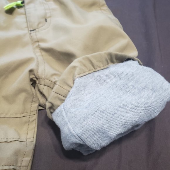 Lined Khaki Pants Velcro Zipper Pockets Elastic Waist 6-12 Month Size Baby Gap - Picture 8 of 8